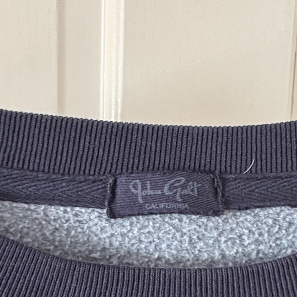 Brandy Melville Navy Sweater with Green Text - Picture 4 of 5